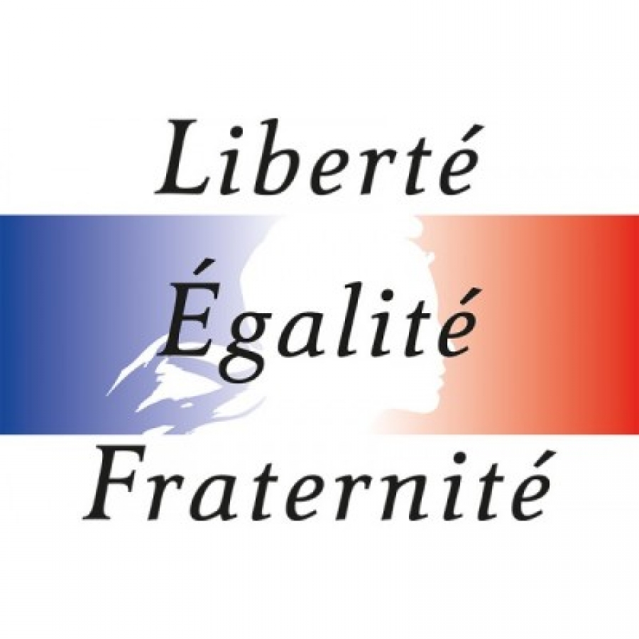 liberté egalité fraternité la devise de la république française mise